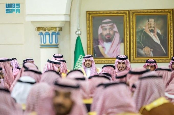 أمير منطقة الجوف يستقبل المهنئين بـ عيد الأضحى المبارك
