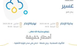 حالة الطقس اليوم في عسير الإنذار الأصفر في رجال المع