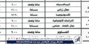 عاجل - جدول امتحانات الترم الأول 2025 رسميا