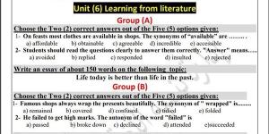 مراجعات نهائية.. أسئلة تقييم الأسبوع الـ 14 اللغة الإنجليزية الصف الأول الثانوي