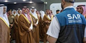 وزير الداخلية السعودي يتابع سير العمل في مركز العمليات والتحكم بقطار المشاعر المقدسة في مشعر عرفات