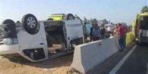 مصرع 4 أشخاص في حادث ميكروباص بسيناء