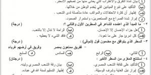 نموذج استرشادي لامتحان اللغة العربية لطلاب الثانوية العامة.. اختبر مذاكرتك