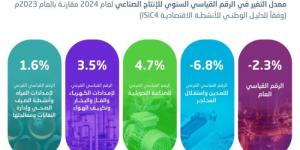 الإحصاء: ارتفاع الأنشطة غير النفطية بنسبة 5.3% خلال عام 2024
