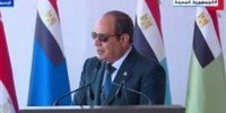 الرئيس السيسي: مصرون على استكمال مراحل حياة كريمة رغم الظروف الصعبة