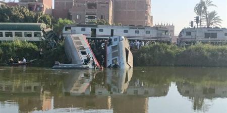 4 قرارات هامة من النائب العام بشأن حادث تصادم قطاري المنيا