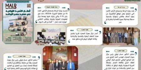 بالانفوجراف والفيديو.. حصاد وزارة الزراعة في أسبوع