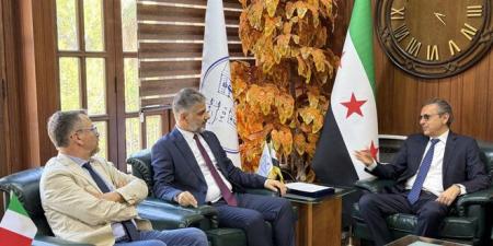 رئيس جامعة حلب والسفير الإيطالي يبحثان سبل تعزيز التعاون الأكاديمي والثقافي