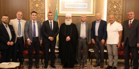 وزير الزراعة التقى شيخ العقل: بحثنا في الاستفادة من الأوقاف وزيادة الانتاج وبناء القدرات والترشيد الزراعي