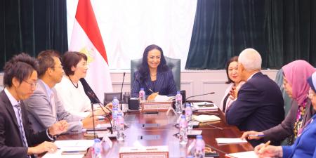 وزيرة التضامن تلتقي بعثة هيئة التعاون الدولي اليابانية "جايكا"
