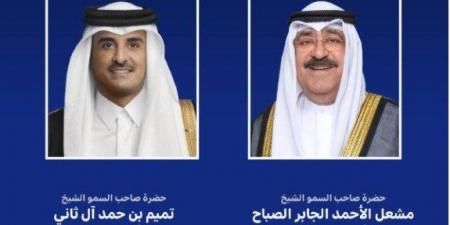 أمير الكويت يجري اتصالا هاتفيا بنظيره القطري