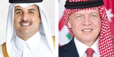 العاهل الأردني يجري اتصالًا هاتفيًا مع أمير دولة قطر