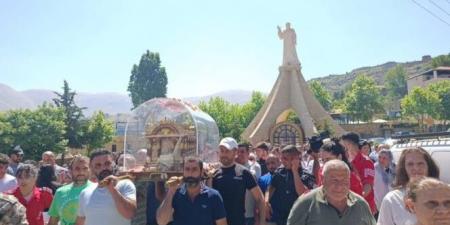 بلدة بقاعكفرا استقبلت ذخائر القديسة تريزيا