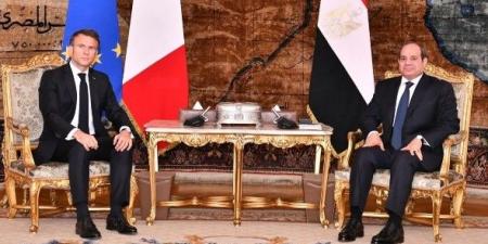 ماكرون يشكر السيسي والشعب المصري على حفاوة الاستقبال