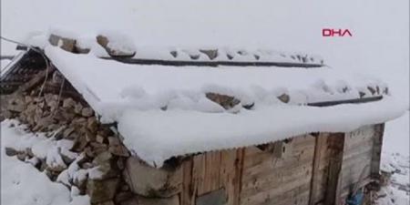 تركيا | بالتزامن مع موجات حر وحرائق في غرب البلاد.. تساقط كثيف ونادر للثلوج في الشمال الشرقي
