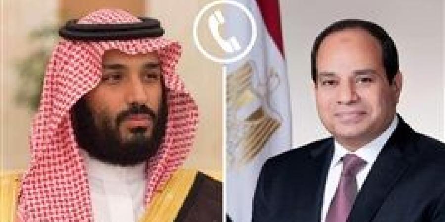 الرئيس السيسي يلتقي اتصال هاتفي من محمد بن سلمان ولي عهد السعودية