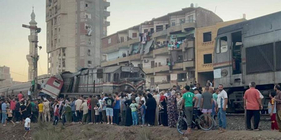 أسماء الوفيات والمصابين في حادث تصادم قطاري الشرقية