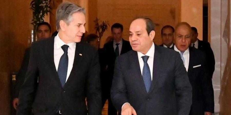 الرئيبس السيسي يستقبل وزير الخارجية الأمريكي ”أنتوني بلينكن”