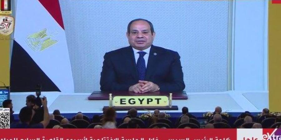 الرئيس السيسي: نهر النيل يشكل المصدر الرئيسى للمياه لبلادنا بنسبة تتجاوز 98%