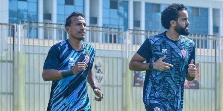 محمد عبدالشافي يشارك فى جزء من التدريبات الجماعية للزمالك