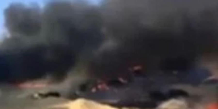 مصرع 3 فى انفجار سيارة نقل مواد بترولية إثر اصطدامها بأخرى