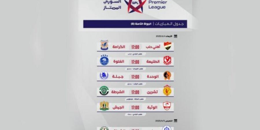 الكرامة يواجه أهلي حلب غداً في أبرز مباريات المرحلة الثامنة من الدوري الممتاز لكرة القدم
