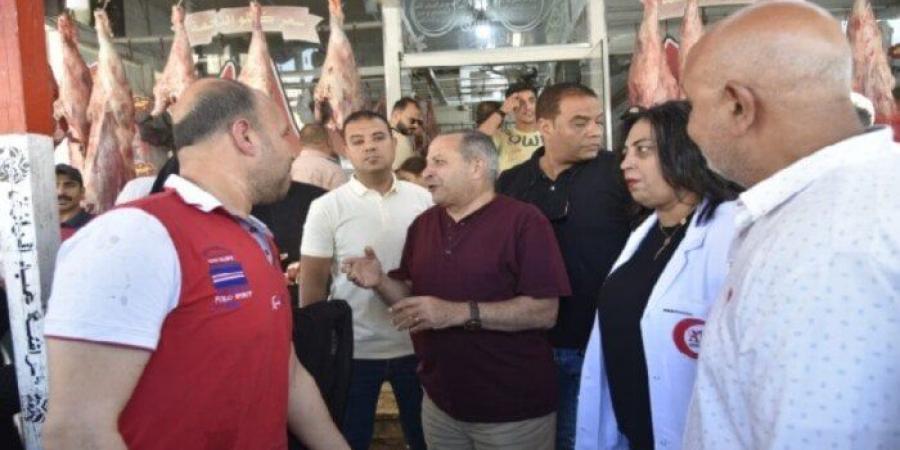 محافظ بورسعيد يتفقد منافذ بيع اللحوم استعدادًا لعيد الأضحى