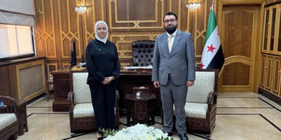 وزير العدل ومستشارة وزير الخارجية والمغتربين يبحثان سبل تعزيز التعاون المشترك بين الوزارتين