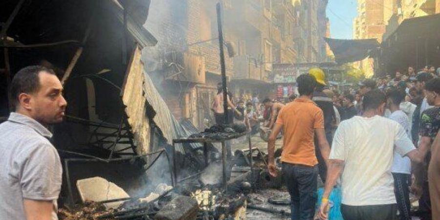 التحريات تكشف سبب اندلاع حريق فيصل.. صور