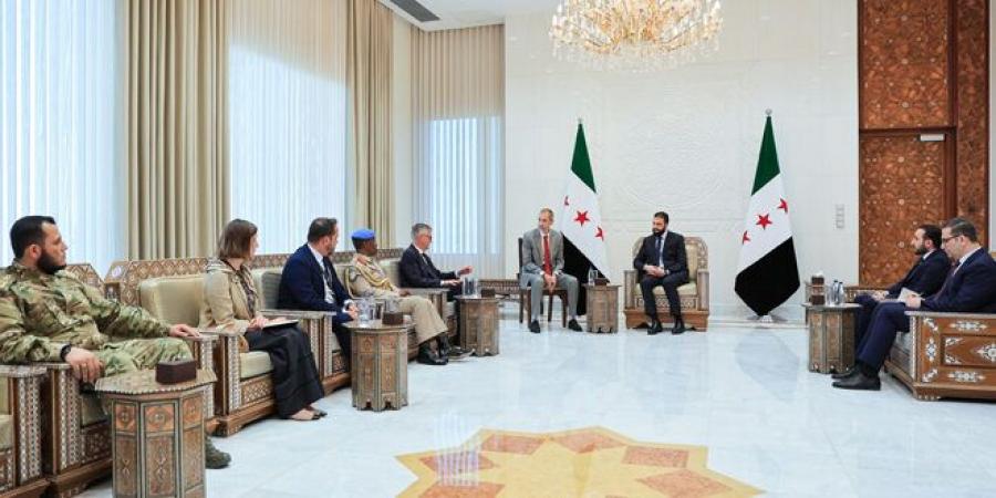 الرئيس الشرع يلتقي وكيل الأمين العام لإدارة عمليات السلام في الأمم المتحدة