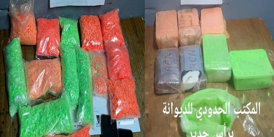 معبر رأس جدير: احباط تهريب 22440 حبة "إكستازي" و2200 غرام من الكوكايين