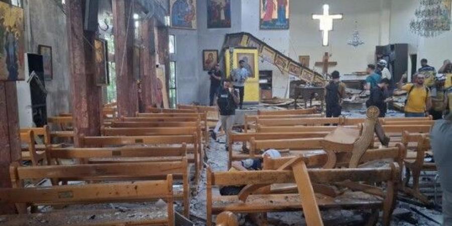 الداخلية السورية: مقتل عدد من المدنيين وإصابة آخرين بجروح اثر تفجير ارهابي في كنيسة القديس مار إلياس