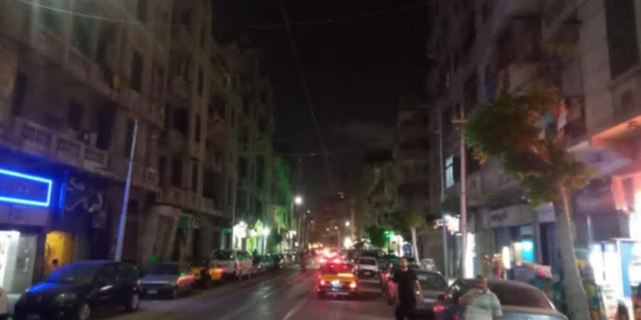 خفض إنارة شوارع وميادين الأسكندرية بنسبة 60%