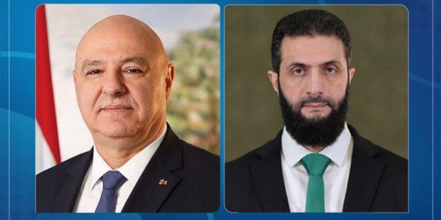 الرئيس الشرع يتلقى اتصالاً من نظيره اللبناني للتعزية بضحايا الهجوم الإرهابي الذي استهدف كنيسة مار إلياس