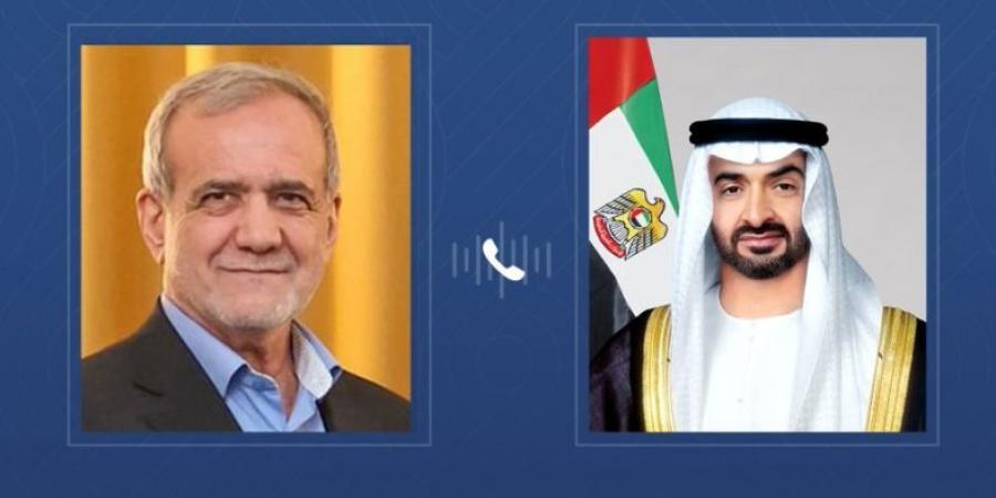 رئيس الدولة والرئيس الإيراني يبحثان خلال اتصال هاتفي المستجدات في المنطقة