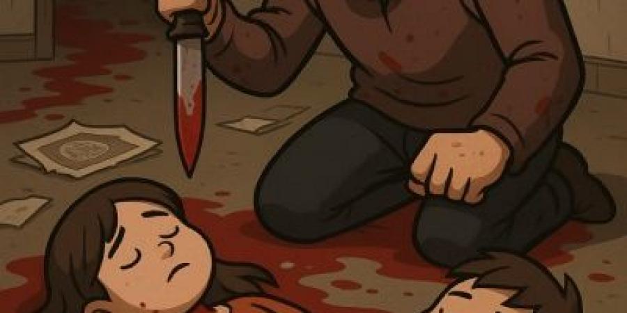 أب يقتل طفليه بوحشية في قرية قويسنا البلد بمحافظة المنوفية