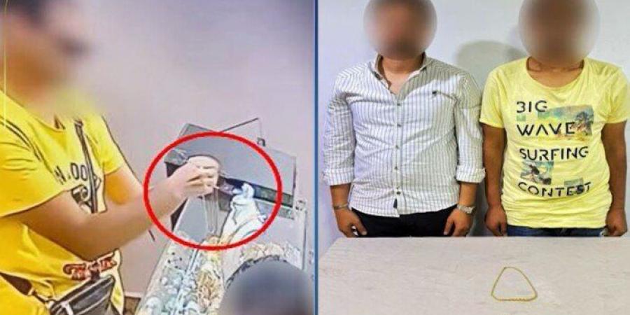 «الفيسبوك فضحه».. ضبط بطل فيديو سرقة سلسلة ذهبية من محل صاغة بالجيزة
