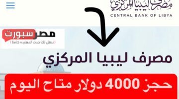 رابـط حجز 4000 دولار مصرف ليبيا المركزي عبر منظومة الأغراض الشخصية cbl.gov.ly وفقا لهذه الشروط