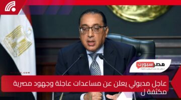 عاجل مدبولي يعلن عن مساعدات عاجلة وجهود مصرية مكثفة لتثبيت الهدنة ودعم غزة