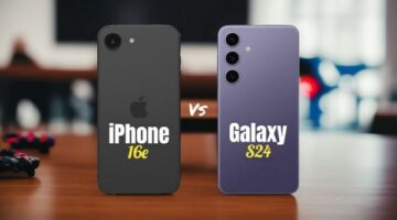 مقارنة جودة وقيمة: Samsung Galaxy S24 vs iPhone 16e